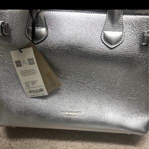 Burberry Silver Leather bag